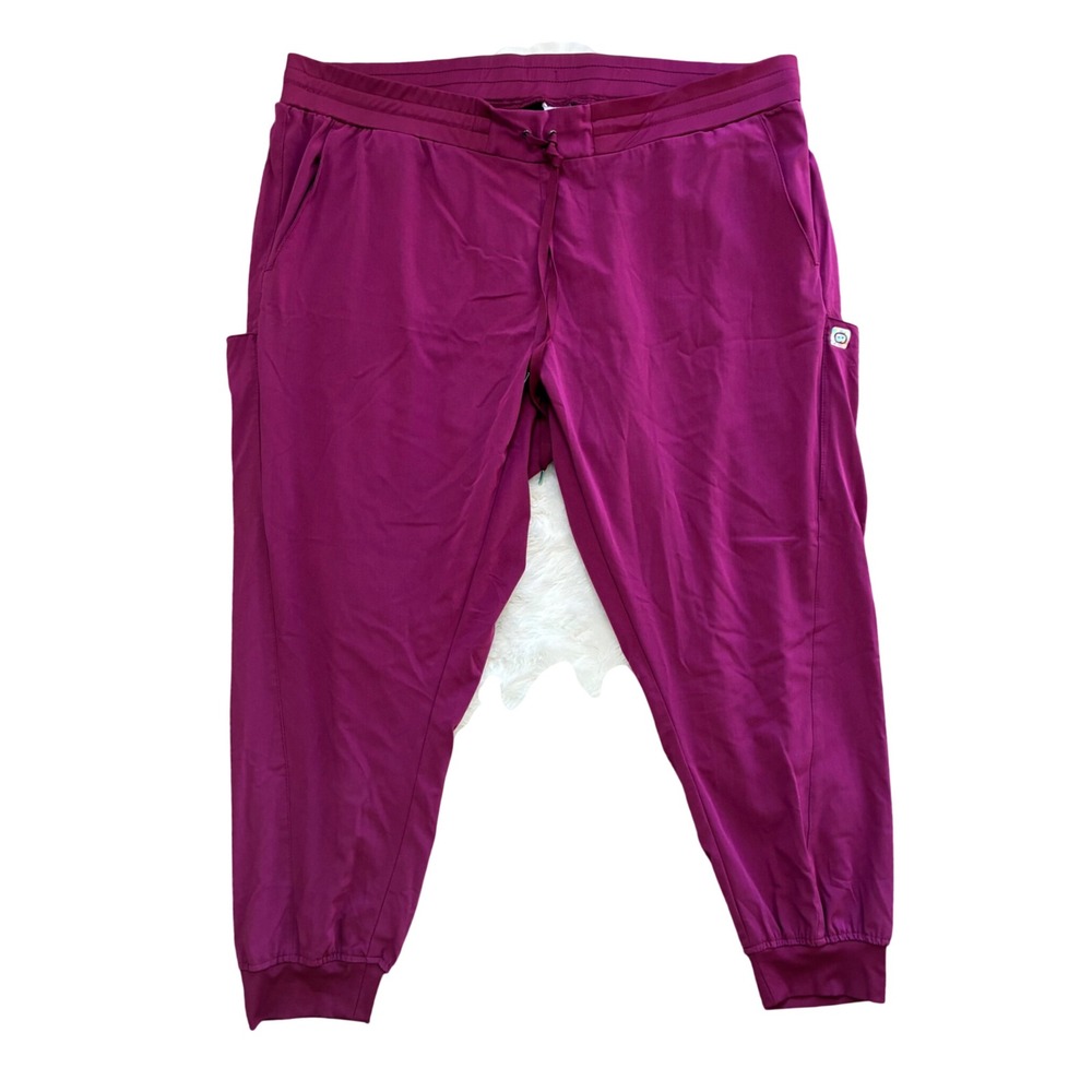 WonderWink Aero Scrub Pants Womens 3XL Purple Excellent Jogger True-Plus Fit